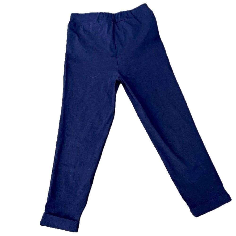 👖▫️ PICADILLY Navy Blue Pull-On Capri Pants | Quiet Luxury Minimal | Sz 4‎ - Picture 2 of 5